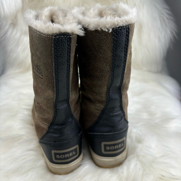 SOREL GLACY LACE UP WINTER BOOTS SIZE 6 - Picture 2 of 12